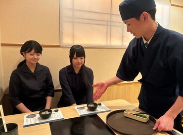 とらふぐ亭 銀座店[00007] 「卒業までの数ヶ月だけ」
「かけもちバイトと相談しながら」
⇒短期or長期どちらもOK！自由に選べます♪