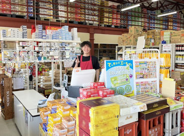 油甚　羽曳野店 【レジ】【品出し】をお願いします！レジは自動つり銭を導入★計算する必要がないのでカンタンです！！