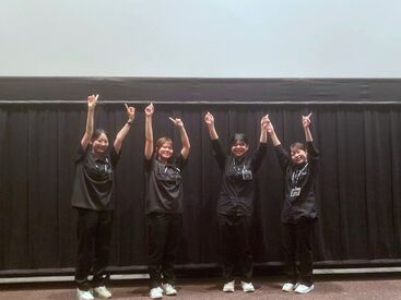 109シネマズ広島 ≪109シネマズ/アルパーク広島≫
憧れの映画館スタッフになれるチャンス♪
アルバイトデビューの方も
丁寧に教えます◎
