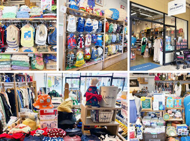 店内はかわいいアイテムでいっぱい♪
癒され空間で働けます！