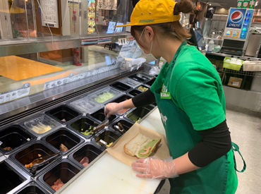 初バイト歓迎◎
先輩スタッフさんが丁寧に教えてくれます！
自分のペースで覚えていこう♪