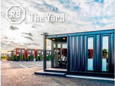 HOTEL R9 The Yard 大刀洗 2026年2月・大刀洗店オープン予定♪全国各地に展開し、急成長を続ける話題のコンテナ型ビジネスホテル☆