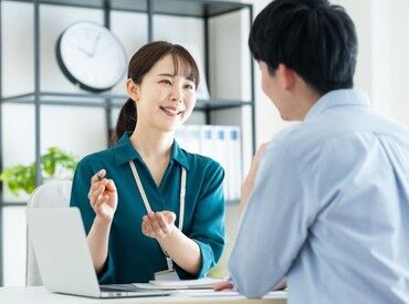 「何回も転職してて、次こそは失敗したくない」
「ブランクがあるけどお仕事復帰したい」
こんな方、大歓迎です
※イメージ画像
