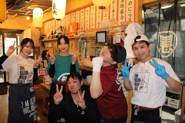 恵美須商店　札幌駅西口店 ＜惠美須商店の7店舗で募集中！＞
長く戦力になってくれる方と
一緒に働きたいから…
人柄重視で採用中です★