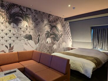 清掃業務はチェックアウト後のお部屋がメイン！
接客は一切ありませんので、
コツコツ・モクモク作業が好きな方にピッタリ◎