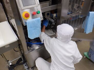 機械の拭き掃除など!どれもカンタンなお仕事!