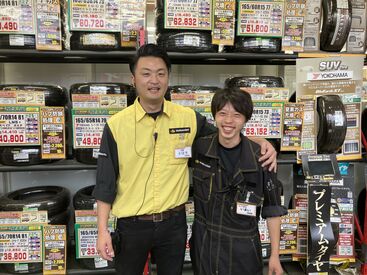 株式会社津田屋　イエローハット　市原店 既存スタッフの9割が未経験からのスタート！
賞与年2回・各種手当あり・連休OKなど…
安定の正社員として働きやすい職場です◎