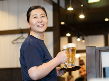 和民のこだわりのれん街　大井町東口駅前店【AP_0899_8】 ＼週末で大募集♪／
空いている時間に少しダケ…
掛け持ちでしっかり…
どちらの働き方ももちろんOK★