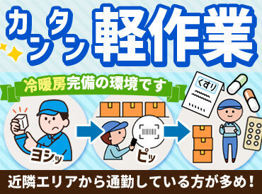 ■1日4h～OK♪
シフトの変更も柔軟に対応可能！
家庭や自分の時間を大事にしたい方にもオススメ♪