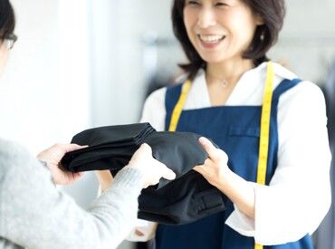 おしゃれ工房 イオンモール伊達店 ※11月27日(金)オープン 裾上げ・ほつれ補修など、ご家庭でも役立つ技術が自然と身につきます♪
未経験でも、洋裁やミシンに興味がある方は大歓迎です！