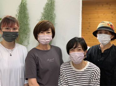 訪問美容・理容ハートウィル（土浦協同病院） 30～50代のスタッフさんが活躍中◎
皆さん明るい方ばかりで温かい雰囲気が魅力的！