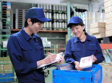 株式会社九州プレスサービス　福岡かすや物流センター 出荷していただく荷物は主に業務用食品で、多くの商品は手で持つことのできるサイズです。
例）パック詰めされた食品/調味料など