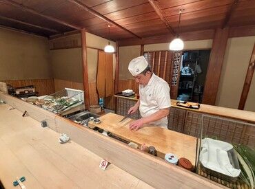 しまだ鮨 未経験から「食」を学びたい方も、経験を活かして腕を磨きたい方も大歓迎です！
