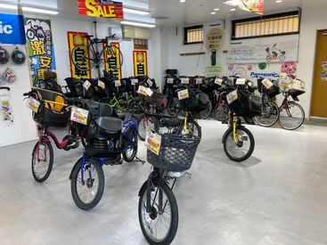 自転車中古センター 戸田わらび店 まずは商品を覚えることから♪
慣れてきたら…★
自転車の修理や、調整などにもチャレンジ！