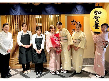 能登や加賀で獲れた新鮮な素材を
ふんだんに使用した絶品料理を提供＊
社割もあるので特別な日に
お得に飲食できますよ！