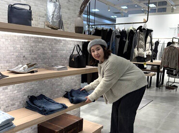 アルゴスガーデンテラスゆめタウン八代店 アパレルのお仕事デビューも大歓迎！販売ノルマや目標などは一切ありません◎子育てと両立して働く主婦さんも活躍中の職場♪