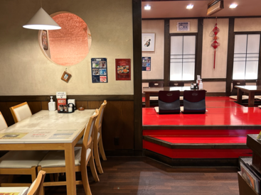 店内の客席写真です。