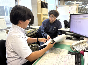 受注後は工場の担当と打合せも◎
対面で対応できるからこそ、やり取りもしやすいんです！