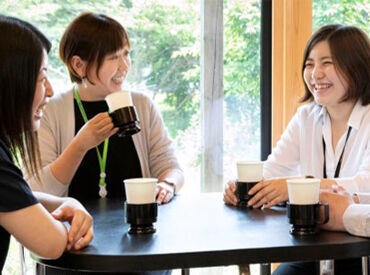 「ランチサポート制度」「社内販売制度」
など、長時間のお仕事でも
居心地よい制度にこだわってます♪