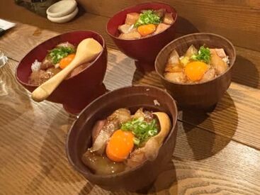 吟結 はなもり ↑
実際の絶品まかないです！！
優しい店主に食べたいまかないおねだりしよう♪
シフト融通100%でプライベートも充実◎