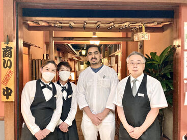 神田きくかわ 第一ホテル東京店 久しぶりの募集！
★レア募集です★
定着率が良いのが自慢のお店です◎
