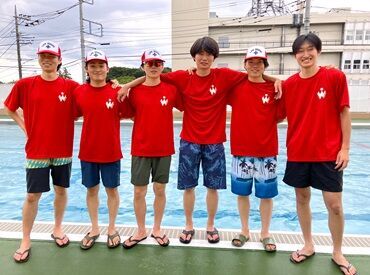 綾瀬市内の小・中学校プール 難しいコトは一切なし♪
プールを安全に・楽しく利用できているか
見守るお仕事です◎
※水泳経験や資格がなくてもOK！