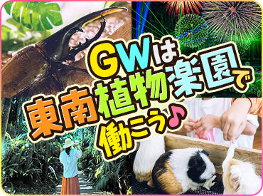 東南植物楽園 接客や販売のアルバイトが初めての方も安心してください！
いきなりお任せではなく、研修からスタートします♪