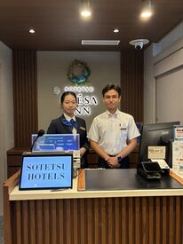 相鉄フレッサイン 横浜桜木町 ＜17～22時＞の夕勤帯は、大学生スタッフ歓迎！
『就職活動にも役立つ経験がしたい』そんな方にもピッタリ
※画像はイメージ