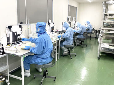 メニックス株式会社 (勤務地：八日市工場) キレイな社内も自慢のひとつ★
休みが充実・頑張りはきちんとお給料に反映…など
社員思いの待遇が盛りだくさん♪