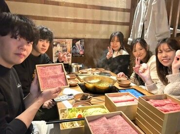 しゃぶしゃぶ温野菜　道頓堀店 ★まかないリクエストOK
スタッフ特権！しゃぶしゃぶが無料で食べられる♪
道頓堀店では…デザートがあるサプライズDayも!?
