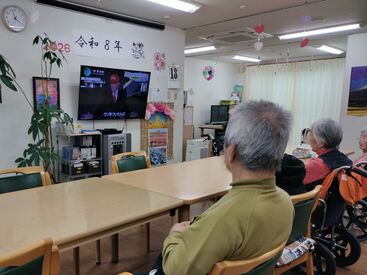 【ハーデン千寿】
小規模多機能介護施設♪
20代～60代まで幅広い年齢が活躍中！