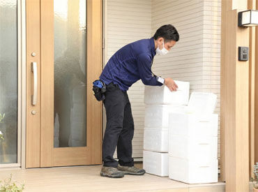 お客様から直接「ありがとう」の声が聞ける、やりがいのある配送のお仕事です♪
元美容師・調理師など異業種からの転職者多数！