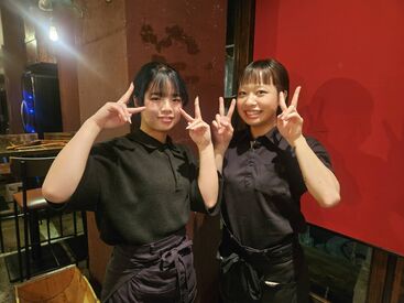HO-bar （ほおばる） 丁寧な研修・指導あり！サポートも体制抜群◎
業務中の分からないことや困ったことが
あれば遠慮なく先輩に聞いてくださいね☆