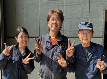 平和鋼材株式会社 やさしい雰囲気の職場♪
スタッフ同士の距離も近く、困った時はすぐに相談できるから初めてでも安心して働けます★