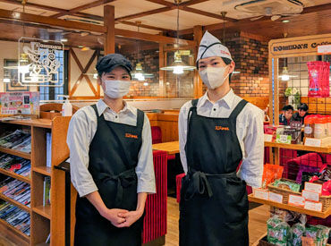 コメダ珈琲店 瑞穂運動場店 ＼バツグンの人間関係♪／
「週1からスタートしたけど、居心地が良すぎていつの間にか週4に！」そんなスタッフも♪