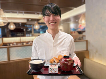 とんかつ新宿さぼてん 鈴鹿イオンモール店ＧＨ ＼9割のスタッフが未経験スタート！／
お仕事は丁寧にお教えするのでみんな安心。
出来ることを1つずつ増やしていければOK！