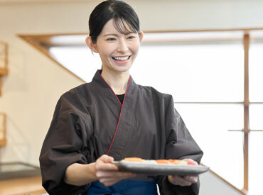 技の福兆 ホールスタッフ募集│週2日～OK
学校帰り・家事の合間にお小遣い稼ぎ！
未経験でも先輩が一緒なのでご安心ください♪
※イメージ