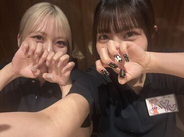 ＼オシャレ自由！／
髪色/ネイル/ピアス自由！
「これだと怒られるかな？」なんて心配は一切ナシ！
本当になんでもＯＫ♪