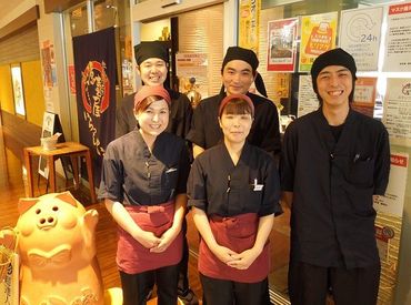 源喜屋 盛岡店 お仕事中はバンダナを付けていただきますが、入社にあたり髪色髪型を変えずに働けます！