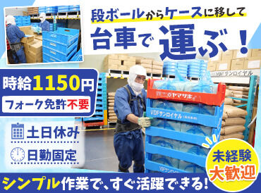 VDFサンロイヤル　岩槻事業所 ＜20代～50代の男性活躍中！＞
むずかしいことはナシ★
土日休み&日中のみでOK！