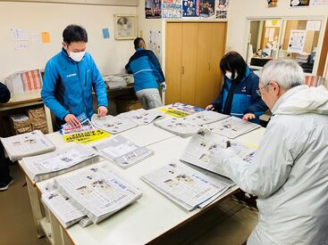 ▼未経験者歓迎▼
慣れるまでは先輩が同行します！
順路帳には、〇〇さん赤いポストなど
Pointも書いてあるから見つけやすい♪