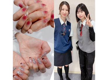 ネイルOK♪社内規定ありですが、画像のような感じ長さもOKです◎