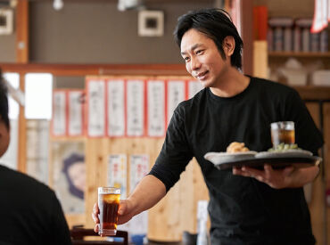 親しみやすい大衆居酒屋！
スタッフ同士の仲が良いので
楽しく働きたい方にぴったり♪
※画像はイメージです