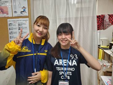 アリーナつきみ野スポーツクラブ 普段運動をする人もしない人も大歓迎♪
知識やスキルはなくてOK！
まずは笑顔で「いらっしゃいませ」と
挨拶するところから◎