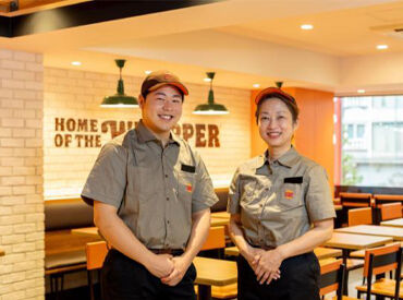 バーガーキング フレスポ春日浦店 オープニング×大人気の【バーガーキング】
週2日/3時間～OK！短時間からサクッと働けるのが嬉しい★