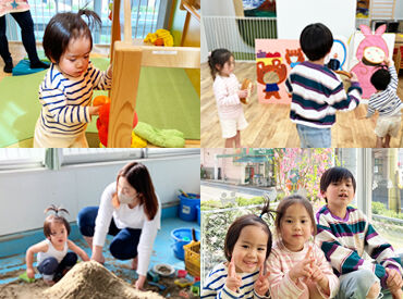 0～5歳のお子様が約200名通っています♪
音楽リズムや絵画、
英語のオリジナルクラスも実施しています。