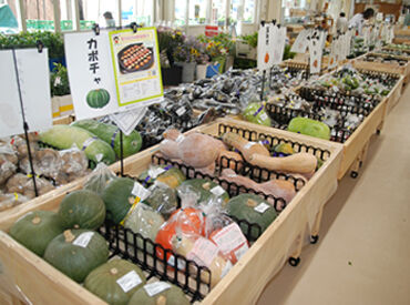 とれたてのお野菜やお惣菜、ジャムなど
地域の魅力がぎゅっとつまったお店◎
販売業務が初めての方も丁寧に教えます!