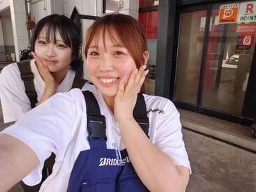 出光浅間町SS 大学生スタッフ活躍中♪
授業終わりにちょっとだけ働きたい方も大歓迎！
バイト初心者さんも、
先輩がしっかりサポートします◎