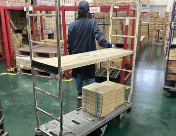 この写真のように指定の場所まで運ぶ!
とてもカンタンな作業です!