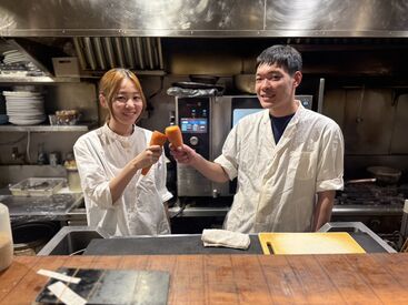 穏田 一甫 （オンデン イッポ）  食べることが好き！お酒が好き！おしゃべりが好き！
この3つに当てはまる人には超ピッタリなバイト★一緒に楽しく働きましょ♪